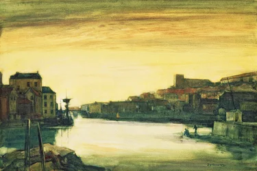 Whitby : Scène de port